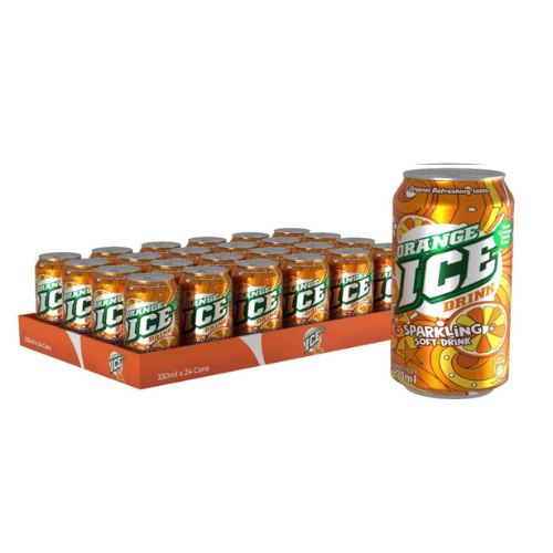 Ice Orange Drink Cans 24 x 330ml